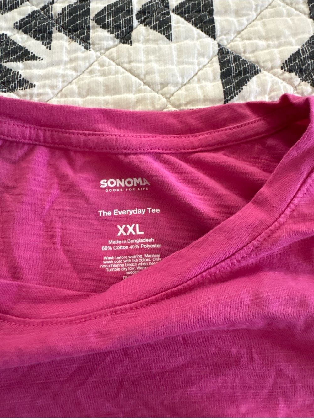 Sonoma Bright Pink Crewneck Tee